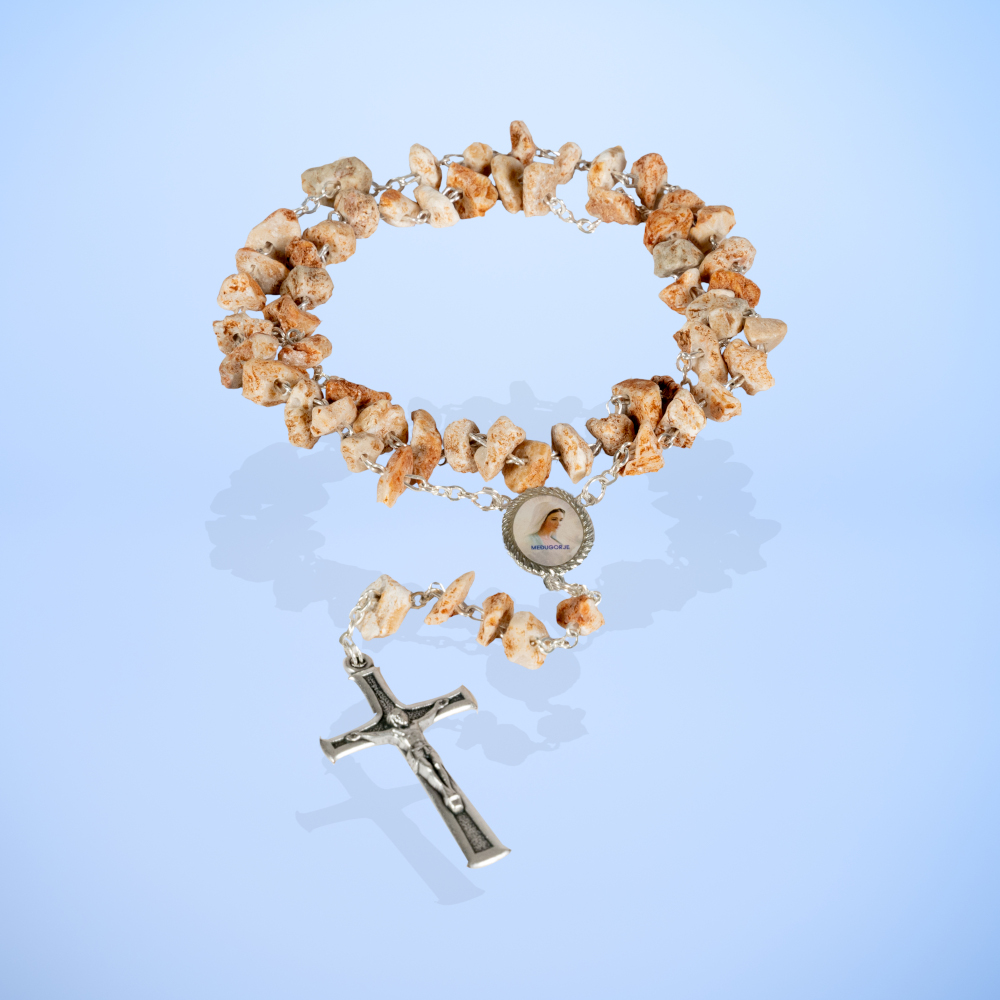 Rosario in Pietra naturale della Collina delle Apparizioni di Medjugorje