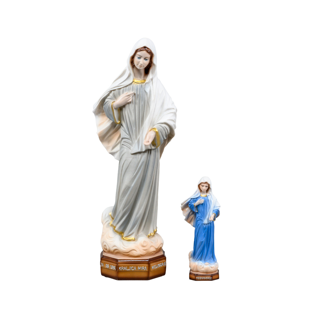 Statua Madonna Regina della Pace di Medjugorje – Dipinta a mano, Fatta a Medjugorje - immagine 3