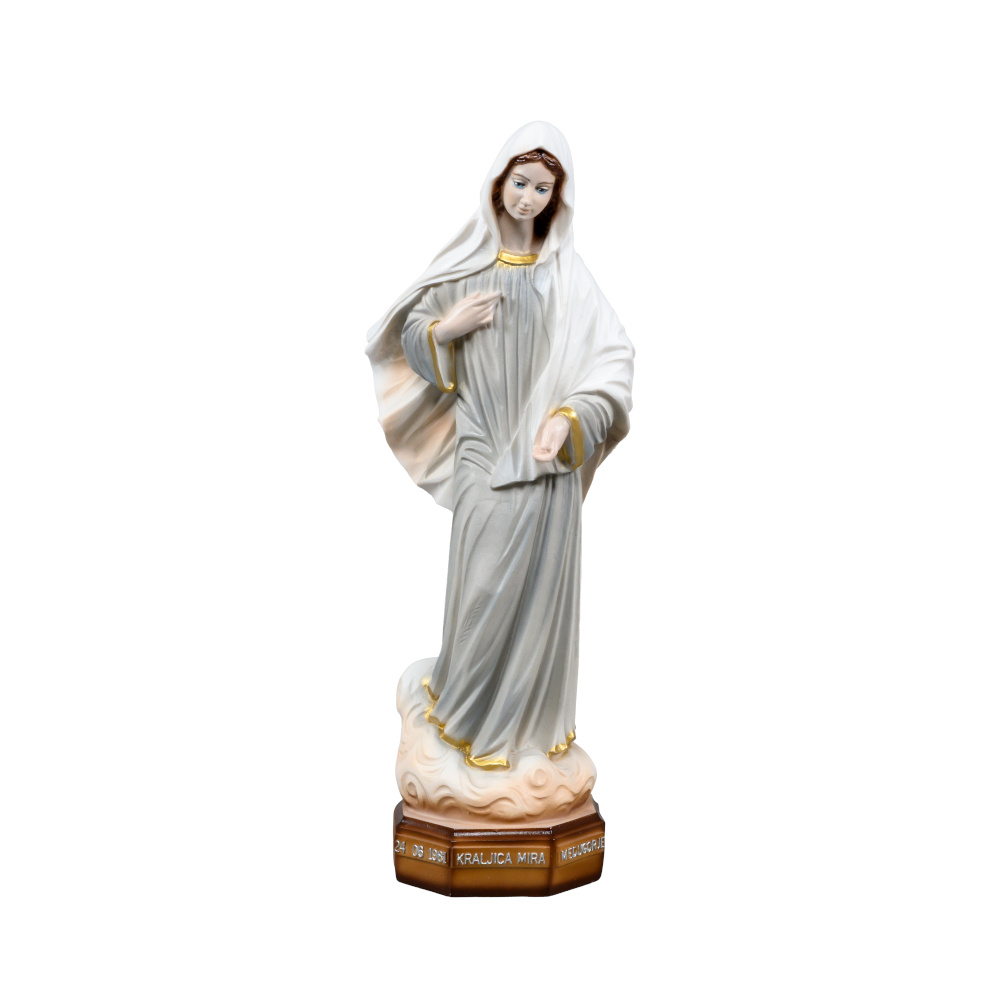 Statua Madonna Regina della Pace di Medjugorje – Dipinta a mano, Fatta a Medjugorje - immagine 4